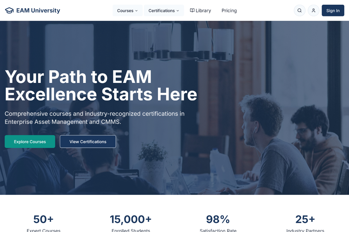 EAM Campus Hub - E-Learning Platform